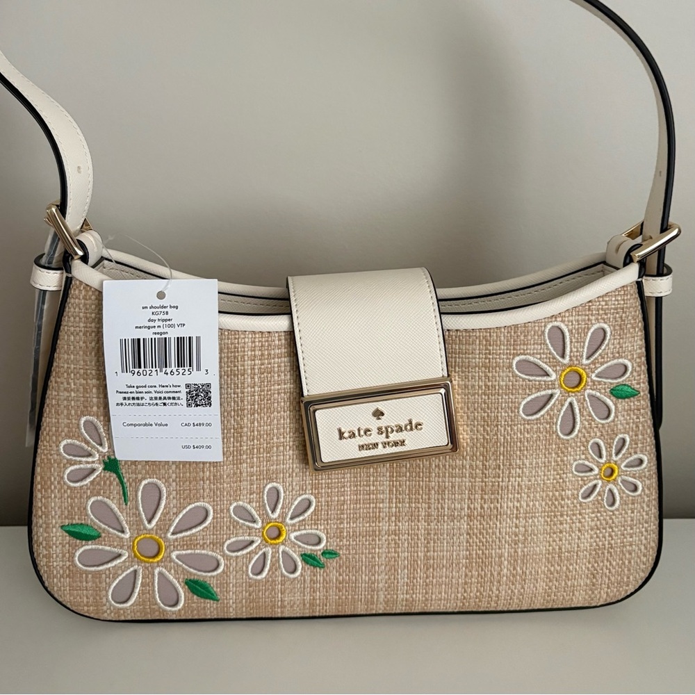 Kate Spade Cream Floral Shoulder Bag
